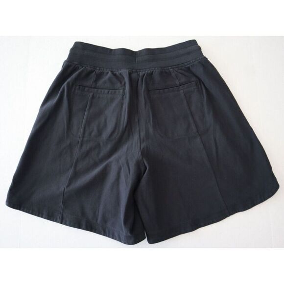 Athleta 798619-01 Women's Sz Small Black Farallon Cotton Blend Midi Shorts - Picture 2 of 10